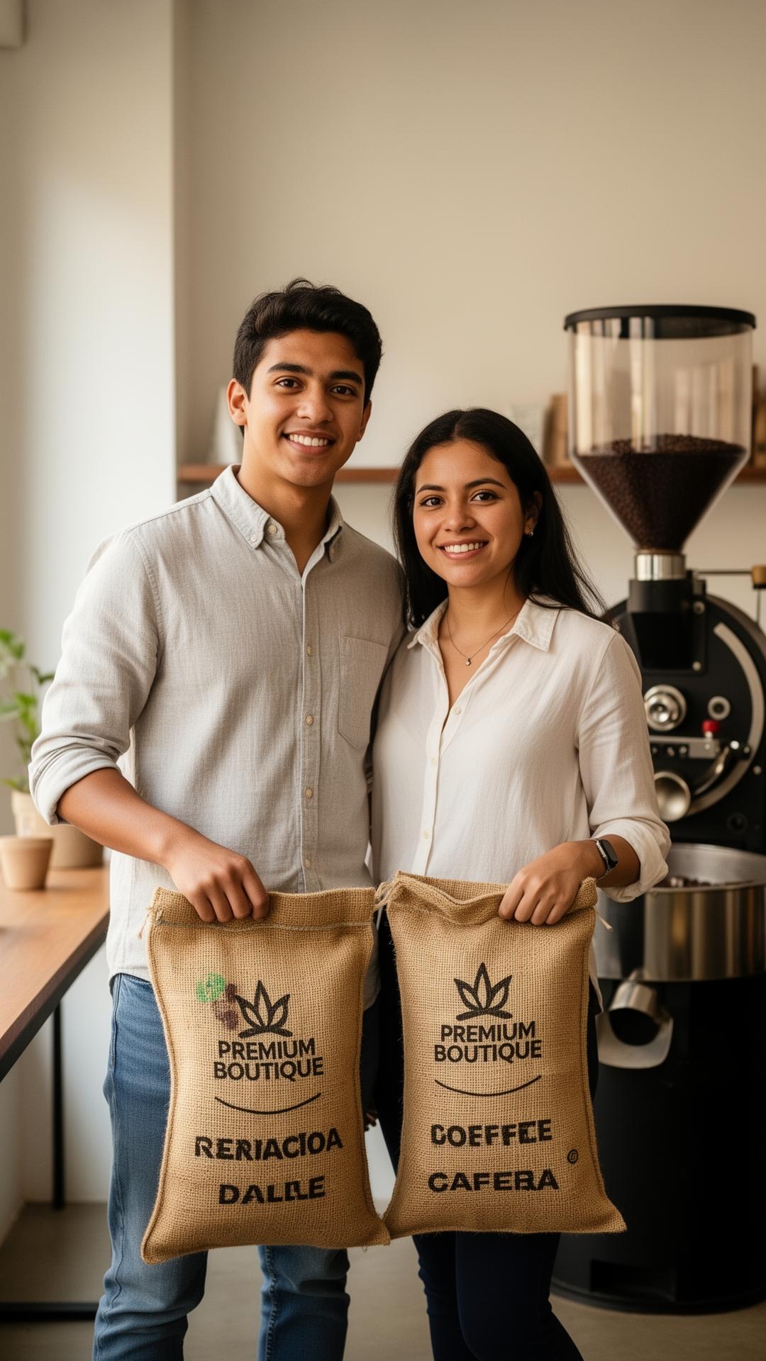 Juan y Sara, fundadores de Alkafeto
